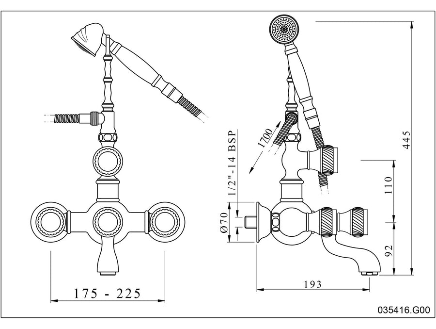 Technical drawing - Bronces Mestre