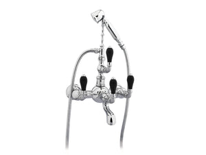 Bronces Mestre Artica Bath shower set with black porcelain - 035516-N00