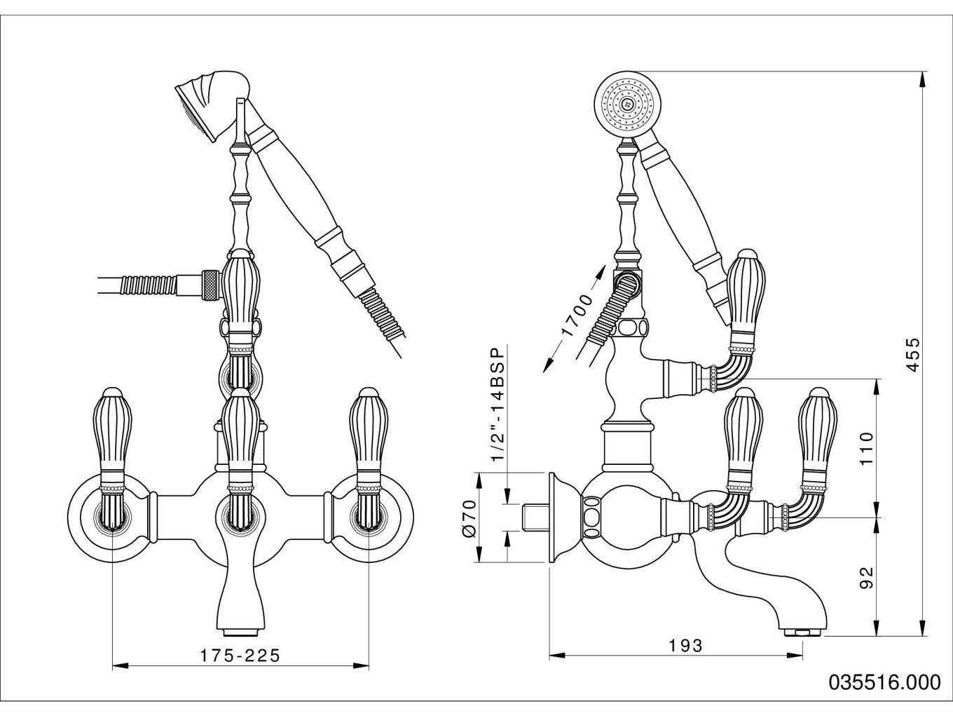 Technical drawing - Bronces Mestre
