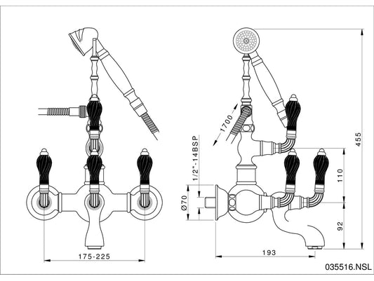 Technical drawing - Bronces Mestre