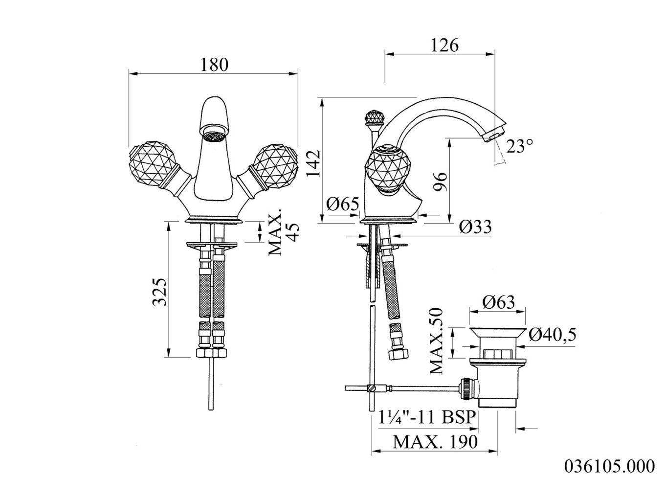 Technical drawing - Bronces Mestre