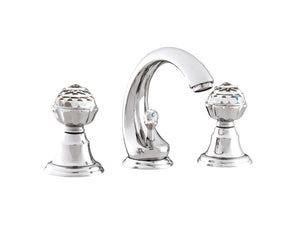 Bronces Mestre Atlantica Three holes basin set with Swarovski crystal - 036201-000