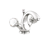 Bronces Mestre Atlantica One hole basin mixer with Swarovski crystal - 036205