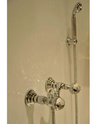 Atlantica Shower set with Swarovski crystal in interior - Bronces Mestre