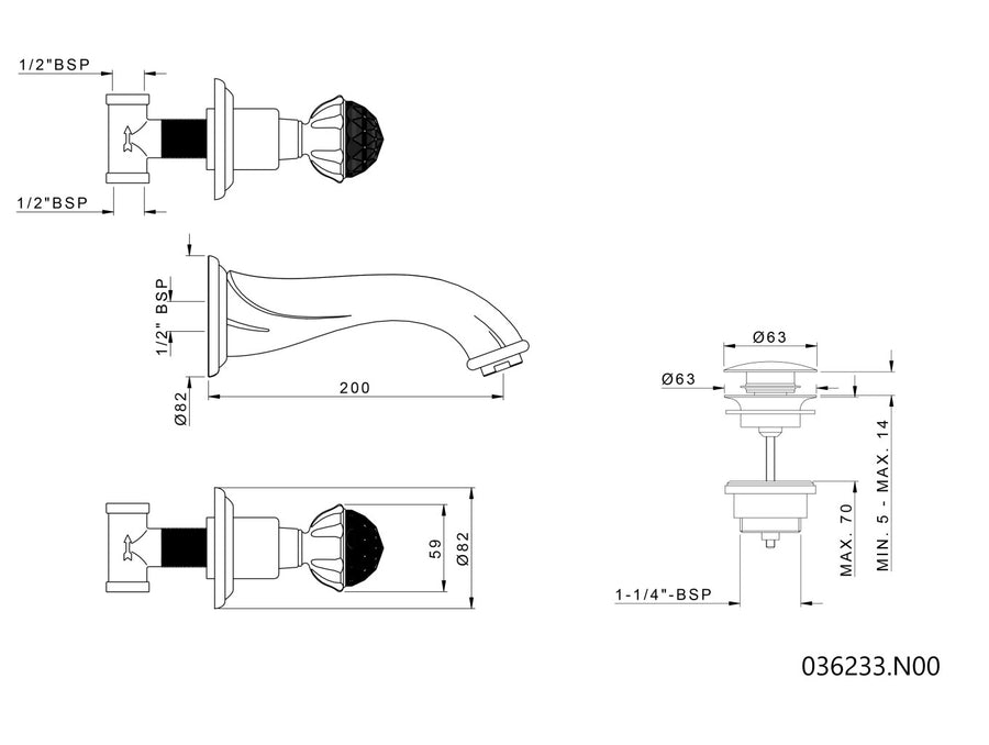 Technical drawing - Bronces Mestre