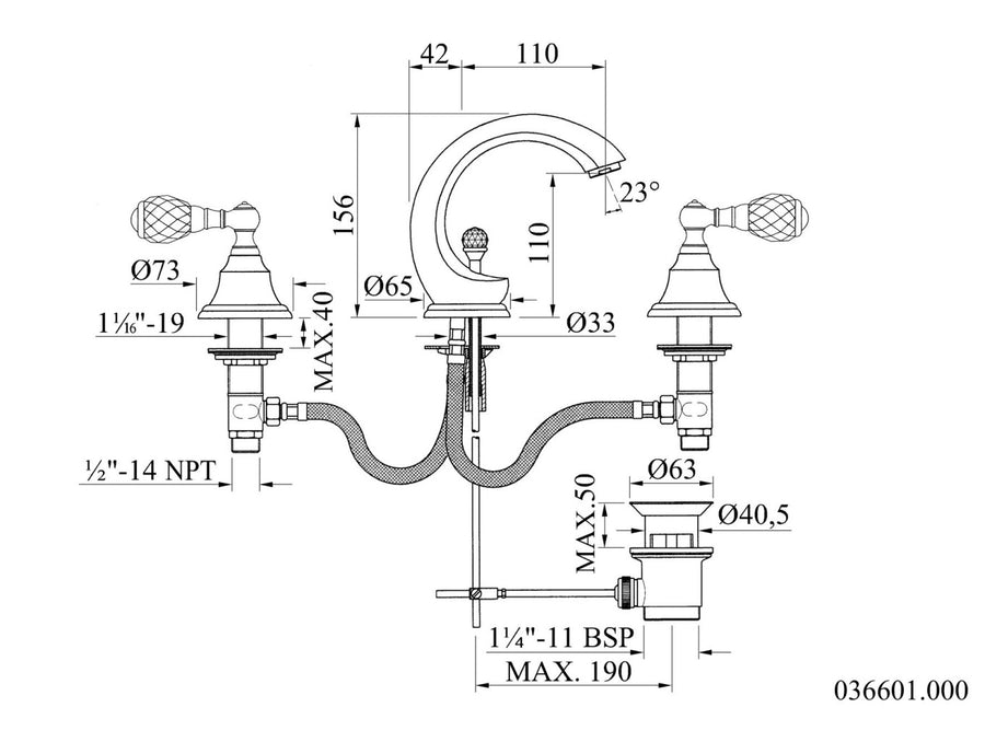 Technical drawing - Bronces Mestre