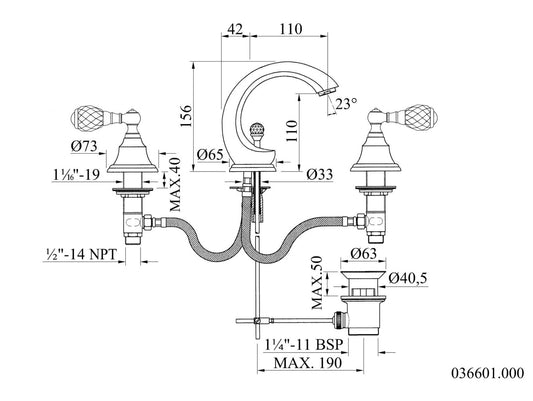 Technical drawing - Bronces Mestre