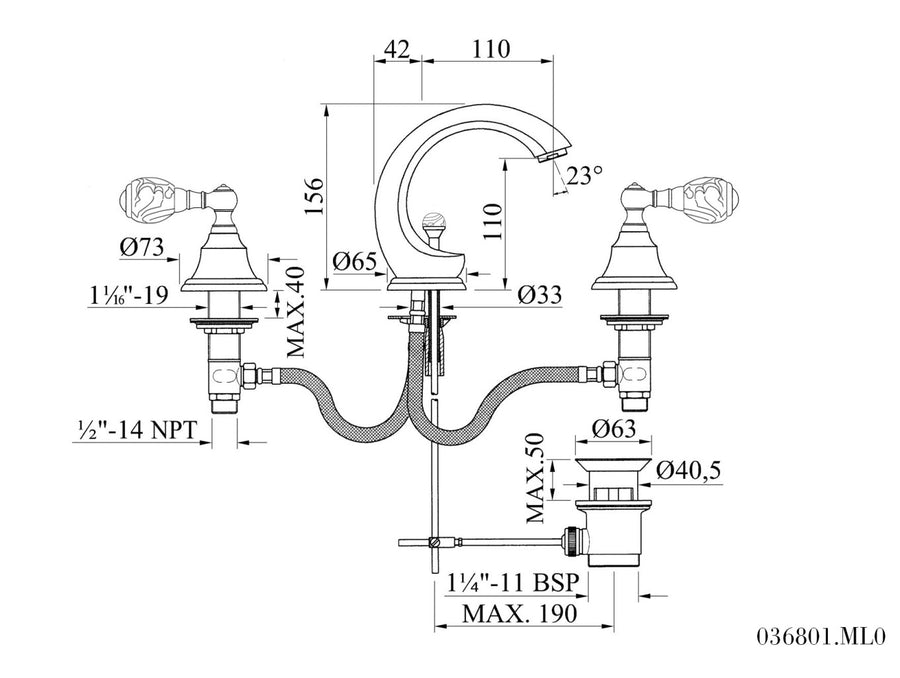 Technical drawing - Bronces Mestre