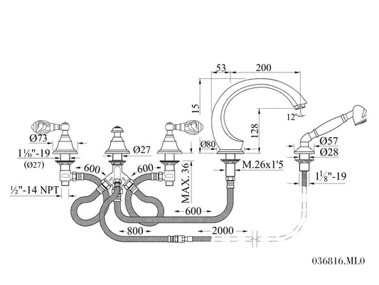 Technical drawing - Bronces Mestre