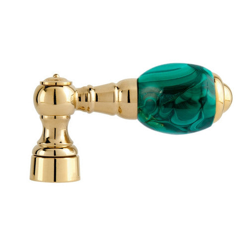 Bronces Mestre Atlantica Precious Handle for shower system with malachite stone - 036845