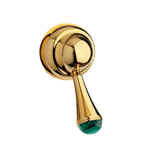 Bronces Mestre Atlantica Precious Monolever handle kit with malachite stone - 036847-ML0