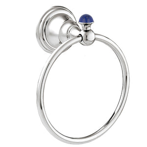 Bronces Mestre Atlantica Precious Towel ring 165mm with lapislazuli stone - 036873-LP0