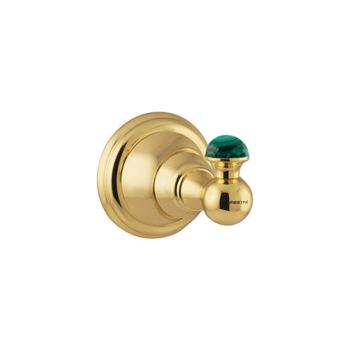 Atlantica Precious Robe hook with malachite stone