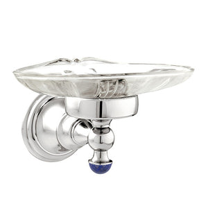 Bronces Mestre Atlantica Precious Soap dish holder with lapislazuli stone - 036878-LP0