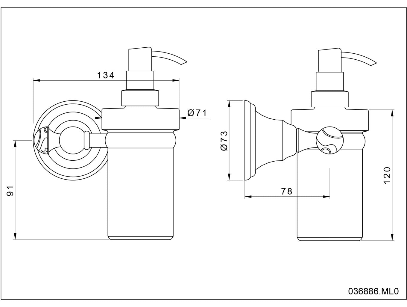 Technical drawing - Bronces Mestre