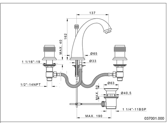 Technical drawing - Bronces Mestre