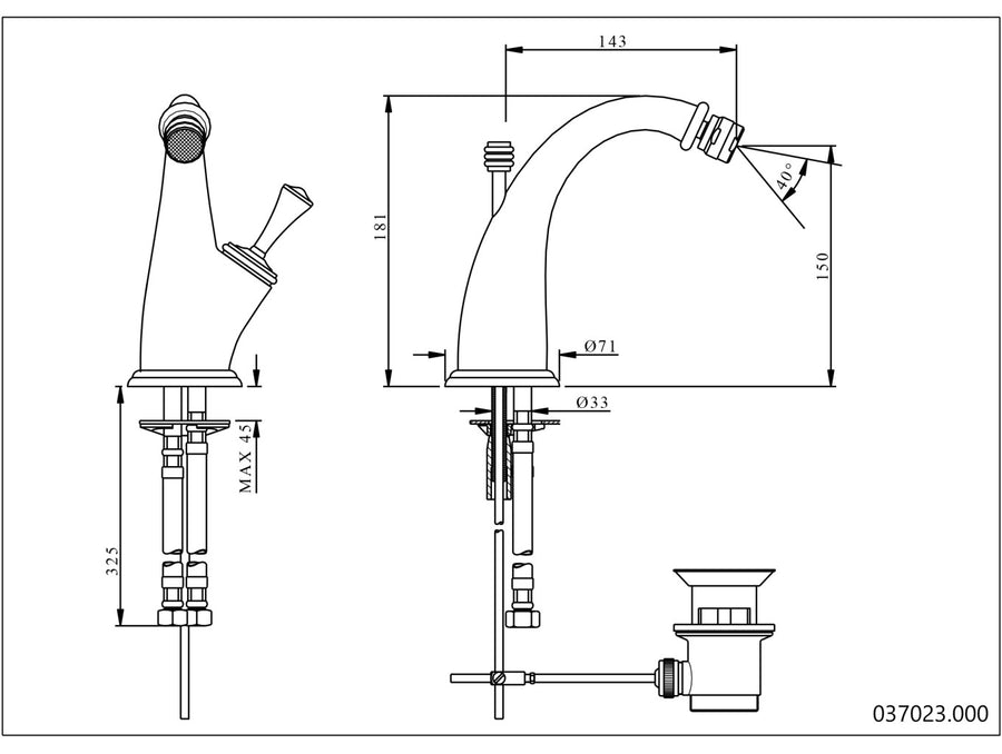 Technical drawing - Bronces Mestre