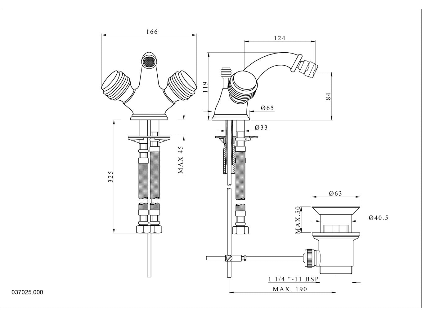Technical drawing - Bronces Mestre