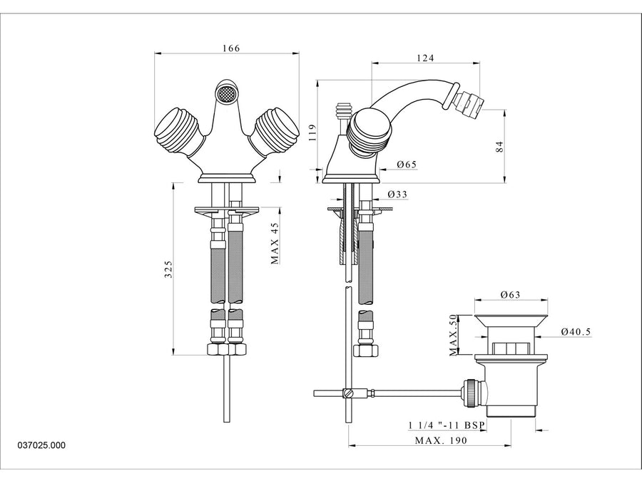 Technical drawing - Bronces Mestre