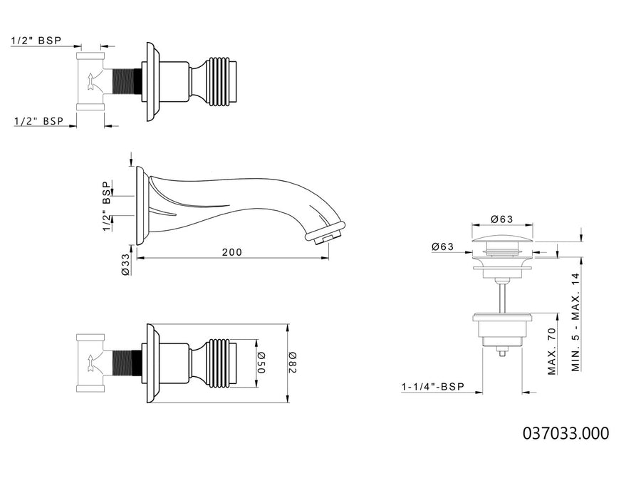 Technical drawing - Bronces Mestre
