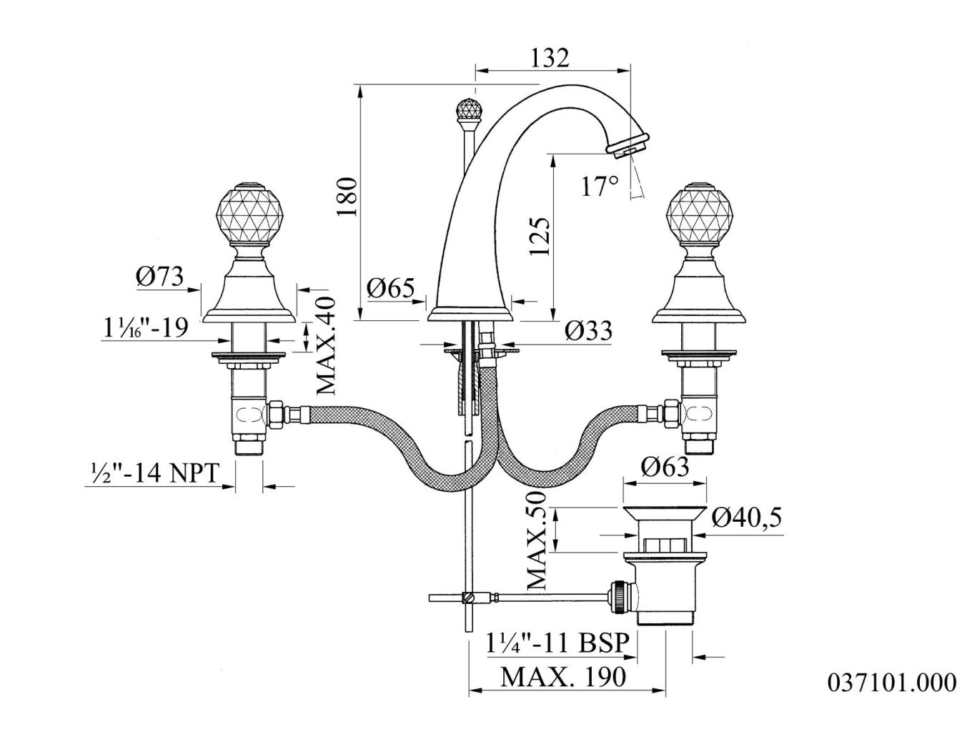 Technical drawing - Bronces Mestre