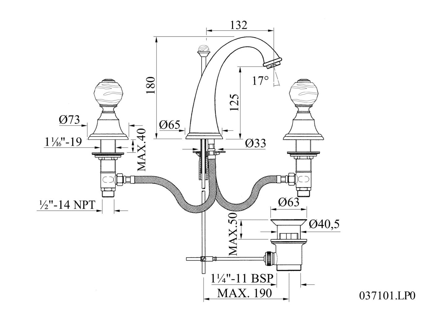 Technical drawing - Bronces Mestre