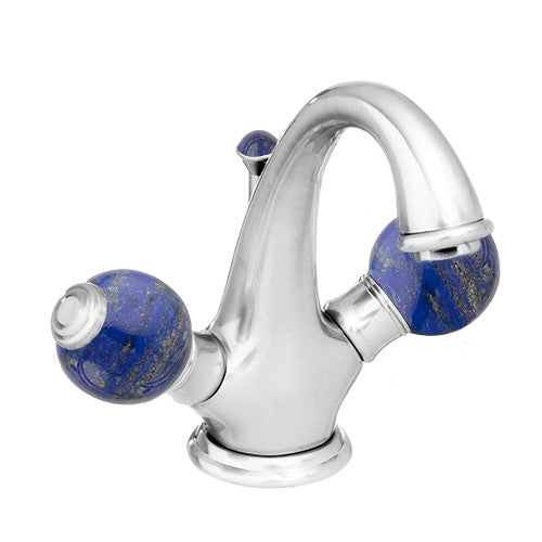 Bronces Mestre Atlantica Precious One hole basin mixer with lapislazuli stone - 037105