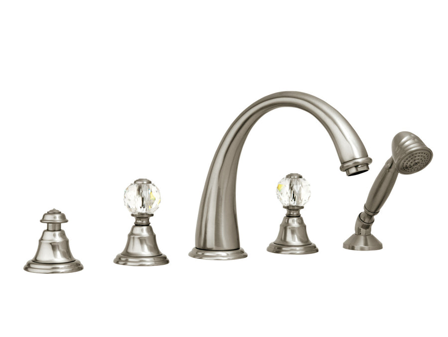 Bronces Mestre Pacifica Five holes bath set with Swarovski crystal - 037116
