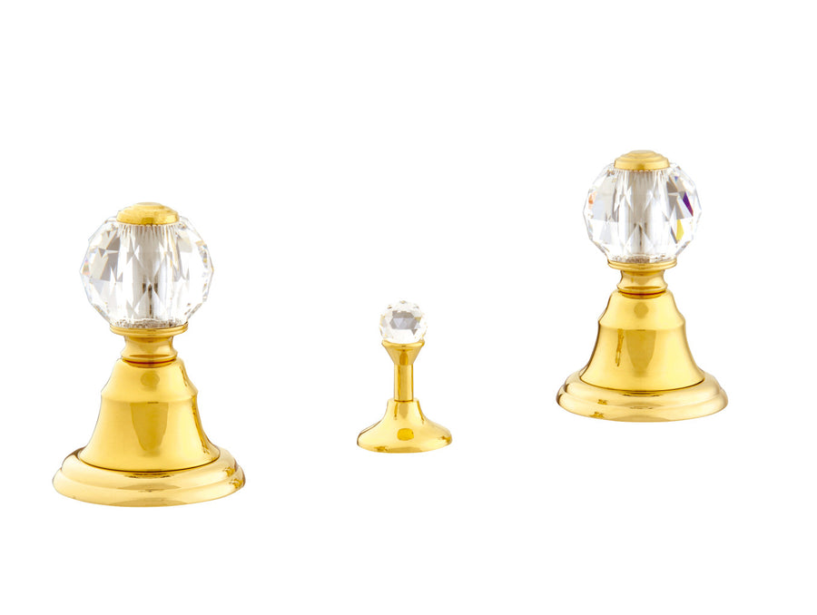 Bronces Mestre Pacifica Three holes bidet set with Swarovski crystal - 037122