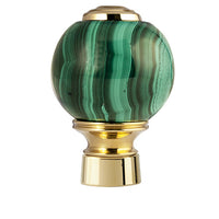 Bronces Mestre Atlantica Precious Knob for shower system with malachite stone - 037145-ML0