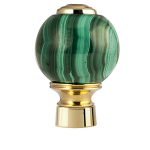Bronces Mestre Atlantica Precious Knob for shower system with malachite stone - 037145-ML0