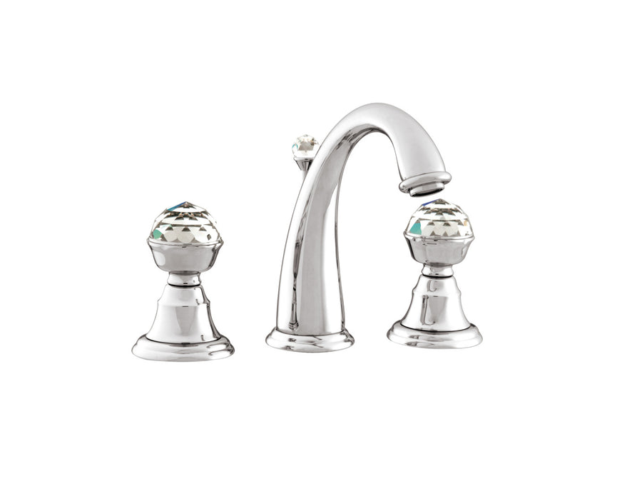 Bronces Mestre Pacifica Three holes basin set with Swarovski crystal - 037201