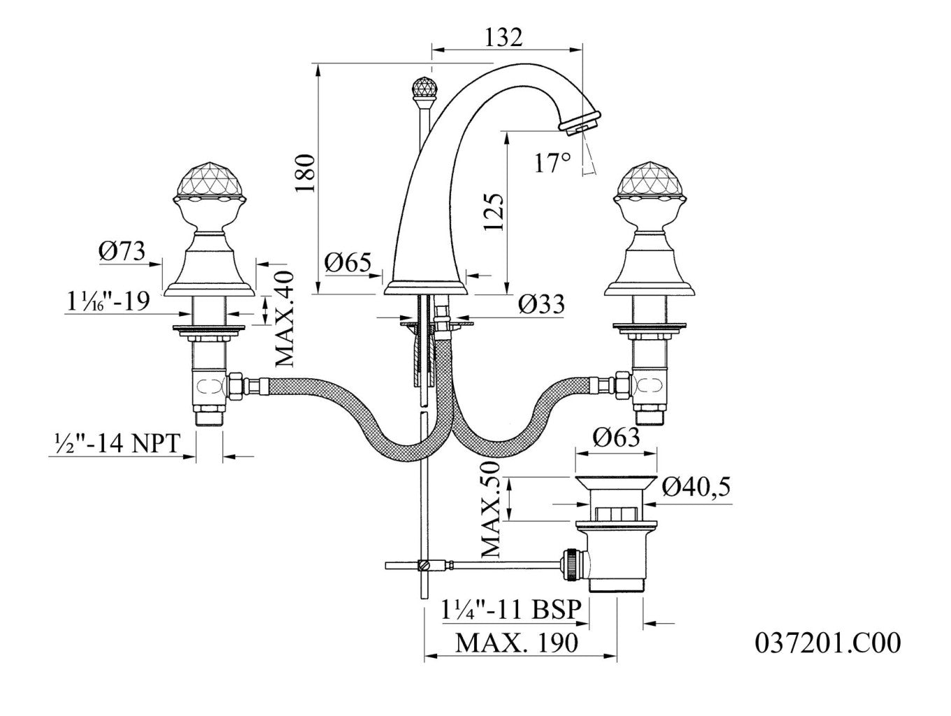 Technical drawing - Bronces Mestre