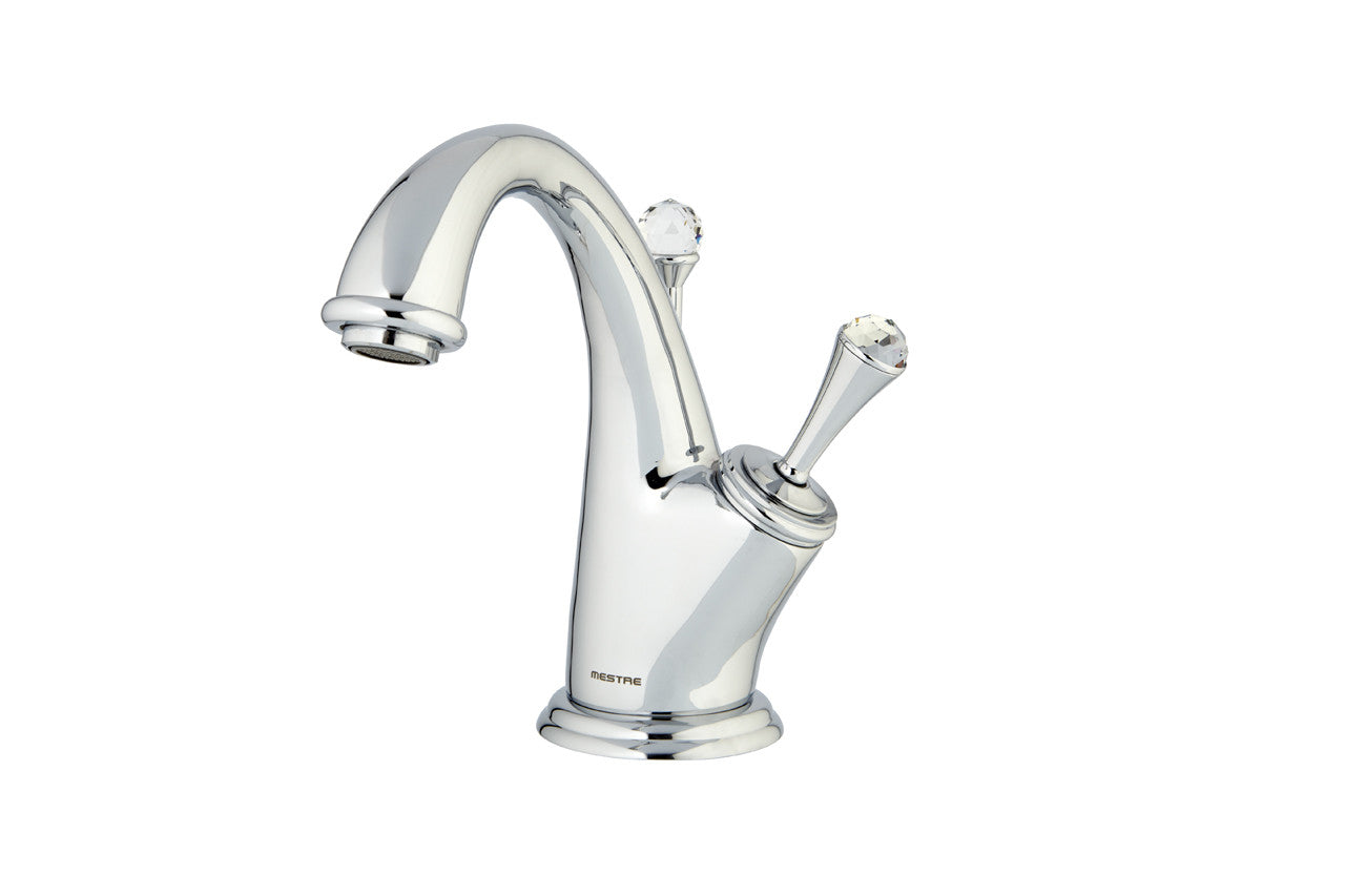 Bronces Mestre Pacifica Basin monolever joystick mixer with Swarovki crystal - 037203