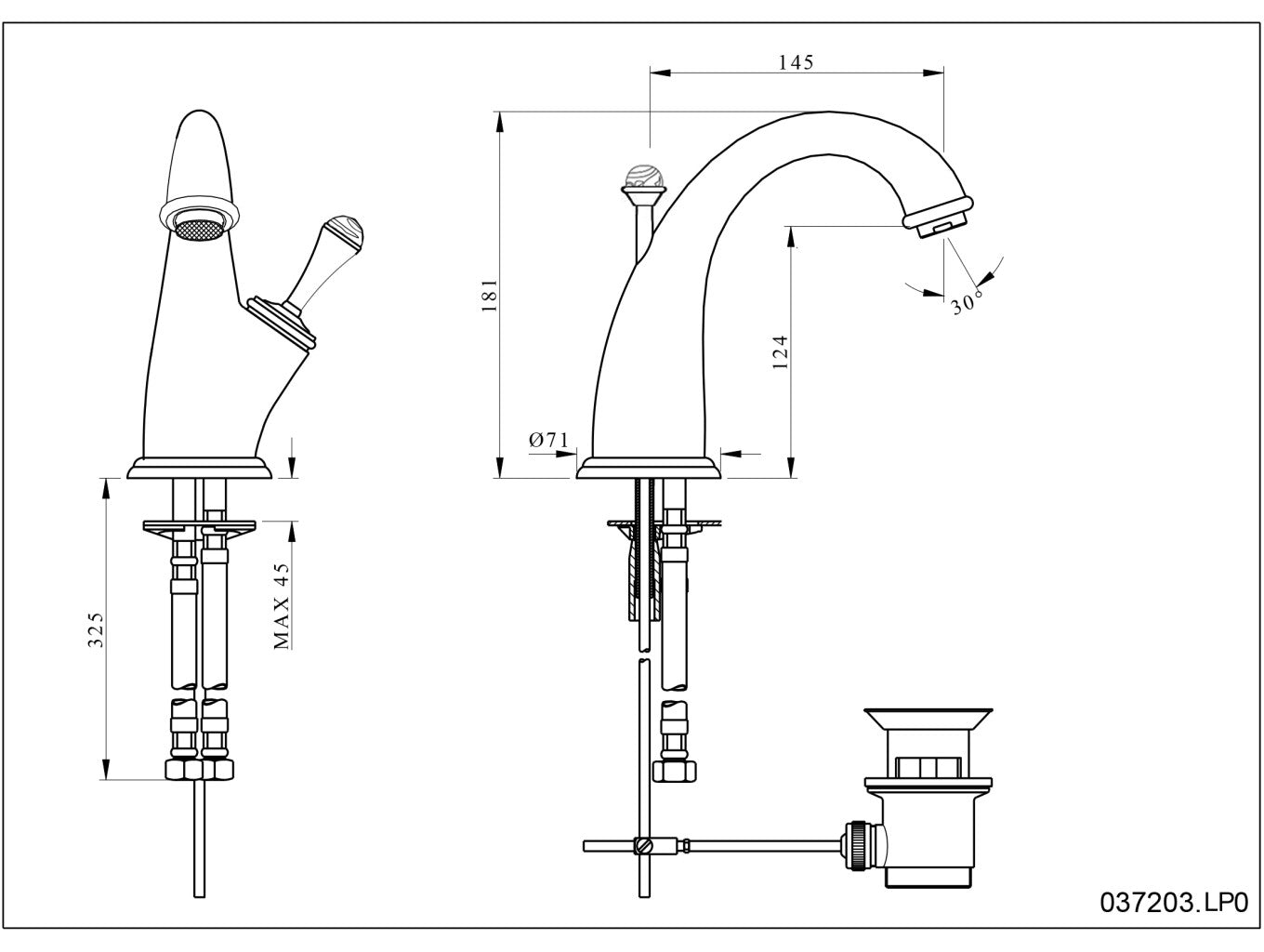 Technical drawing - Bronces Mestre