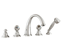 Bronces Mestre Pacifica Five holes bath set with Swarovski crystal - 037216