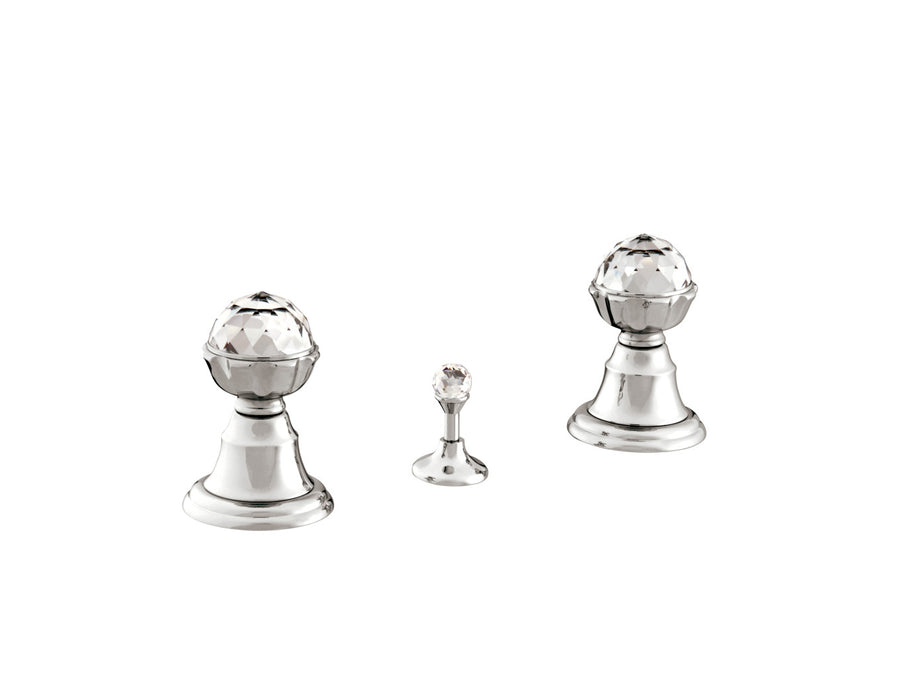 Bronces Mestre Atlantica Three holes bidet set with Swarovski crystal - 037222
