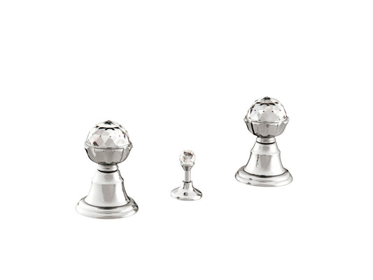 Bronces Mestre Atlantica Three holes bidet set with Swarovski crystal - 037222