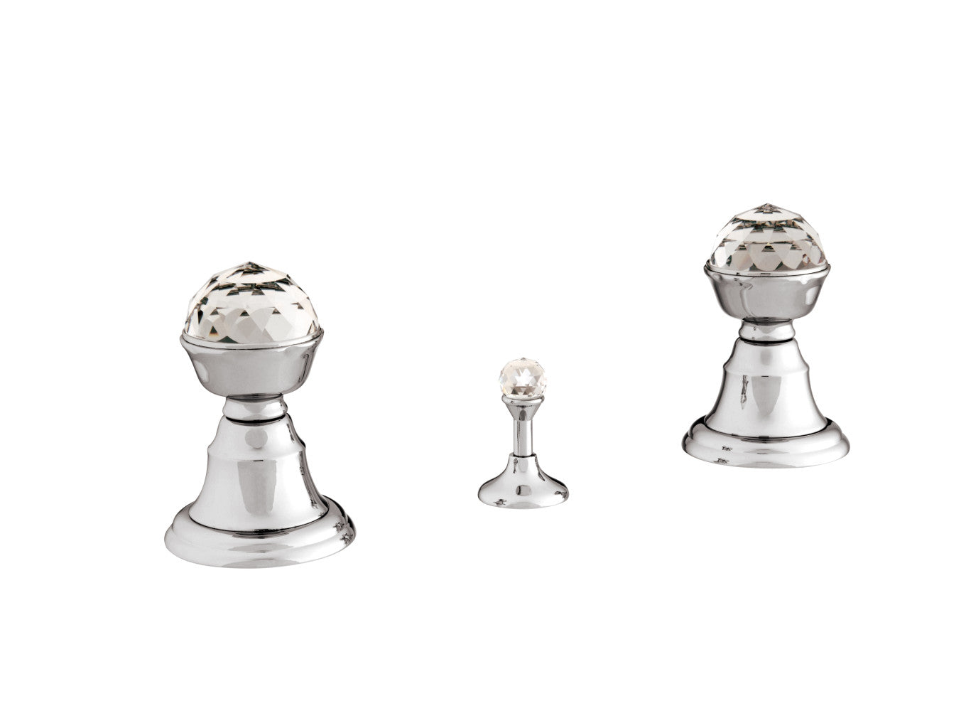 Bronces Mestre Pacifica Three holes bidet set with Swarovski crystal - 037222
