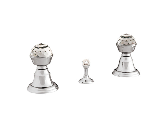 Bronces Mestre Pacifica Three holes bidet set with Swarovski crystal - 037222
