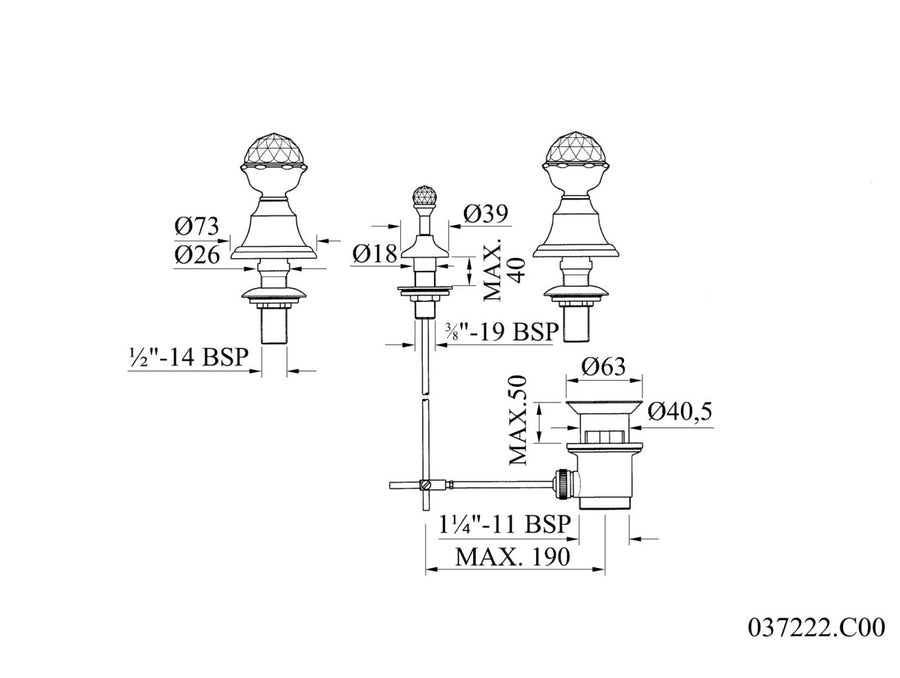 Technical drawing - Bronces Mestre