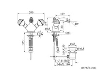 Technical drawing - Bronces Mestre