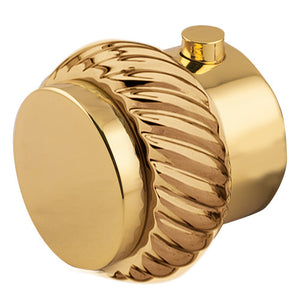 Bronces Mestre Atlantica Precious Thermostatic knob kit with Pacifica helical brass ring - 037446-G00