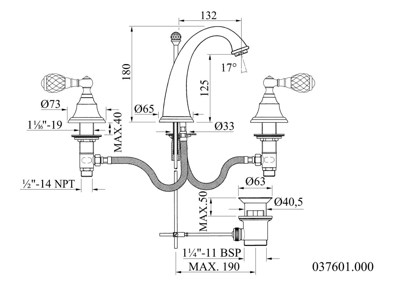 Technical drawing - Bronces Mestre