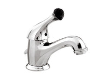 Bronces Mestre Indica Basin Monolever Mixer with Black Swarovski Crystal - 038103 - Bright Chrome