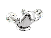 Bronces Mestre Indica One-Hole Basin Mixer with Swarovski Crystal - 038105 - Bright Chrome