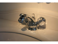 Indica One-Hole Basin Mixer with Swarovski Crystal in interior - Bronces Mestre