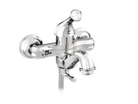 Bronces Mestre Indica Bath Shower Monolever Mixer with Swarovski Crystal - 038112 - Bright Chrome