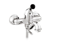 Bronces Mestre Indica Bath Shower Monolever Mixer with Black Swarovski Crystal - 038112 - Bright Chrome