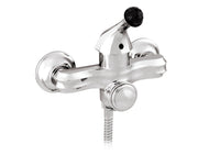 Bronces Mestre Indica Bath Monolever with Black Swarovski Crystal - 038113 - Bright Chrome